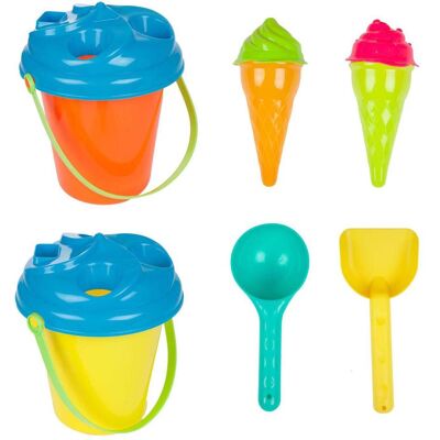 Toi-Toys Play Out Beach Set Eimer und Eisformen, 8-tlg. Toi-Toys Play Out Beach Set Eimer und Eisformen, 8-tlg.