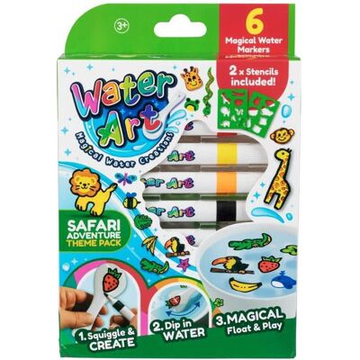 Water Art - 6 Pack - Safari Water Art - 6 Pack - Safari