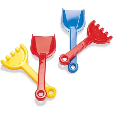 dantoy Shovel & Rake 21-24 cm - Assorted dantoy Shovel & Rake 21-24 cm - Assorted