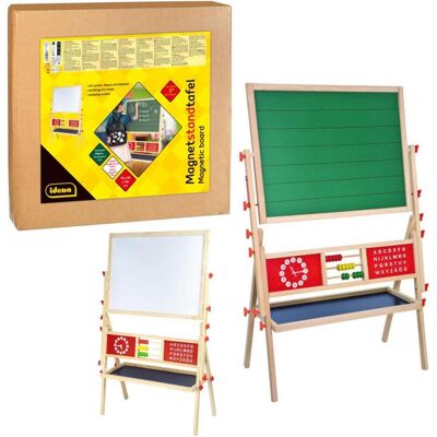 Idena Magnetstandtafel 2-seitig mit Ablage weiss/grün 76x38x118cm Idena Magnetstandtafel 2-seitig mit Ablage weiss/grün 76x38x118cm