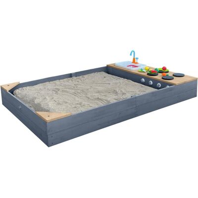 Axi Kelly - Sandkasten mit Spielküchenzeile Axi Kelly - Sandkasten mit Spielküchenzeile
