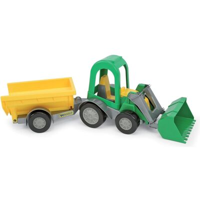 Wader Traktorlader mit Anhänger Wader Traktorlader mit Anhänger