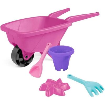 Wader Rosa Schubkarre mit Sandset Wader Rosa Schubkarre mit Sandset