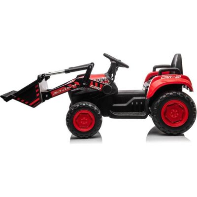 Lean Toys Wiederaufladbarer Traktor mit Schaufel BW-X002A Rot Lean Toys Wiederaufladbarer Traktor mit Schaufel BW-X002A Rot