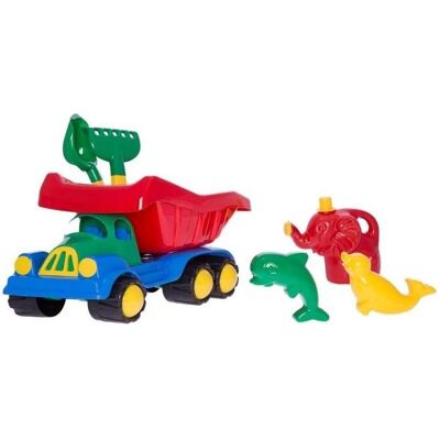 Teka Ein grosses Auto mit Sandzusätzen und einer Giesskanne Teka Ein grosses Auto mit Sandzusätzen und einer Giesskanne