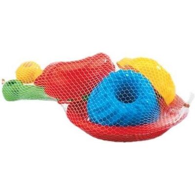 Marioinex Spatel + Rechen + 3 Formen + Sieb Marioinex Spatel + Rechen + 3 Formen + Sieb