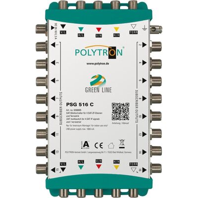 Polytron Kaskaden-Multischalter PSG 516 C 5/16 SAT/terr. (Multischalter), SAT Zubehör Polytron Kaskaden-Multischalter PSG 516 C 5/16 SAT/terr. (Multischalter), SAT Zubehör