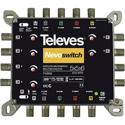 Televes Multischalter mit 5 Eingängen - Sat-Zubehör Televes Multischalter mit 5 Eingängen - Sat-Zubehör