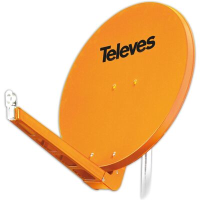 Televes Alu-Reflektor 75x85cm orange QSD 75-O (DVB-S / -S2), SAT Spiegel + SAT Antennen, Orange Televes Alu-Reflektor 75x85cm orange QSD 75-O (DVB-S / -S2), SAT Spiegel + SAT Antennen, Orange