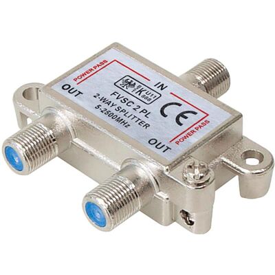 Transmedia Verteiler (Antennenbau), 2-fach, Frequenzbereich 5-2.500MHz, TV Zubehör, Beige Transmedia Verteiler (Antennenbau), 2-fach, Frequenzbereich 5-2.500MHz, TV Zubehör, Beige