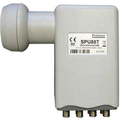 Televes Preisner SPU88T 10.7 (Octo LNB, 40mm), LNB, Grau Televes Preisner SPU88T 10.7 (Octo LNB, 40mm), LNB, Grau