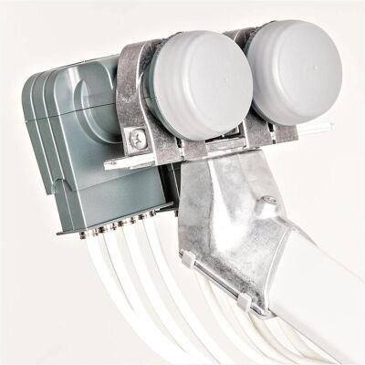 Fuba DAZ-102 Multi Feedhalter, SAT Zubehör, Silber Fuba DAZ-102 Multi Feedhalter, SAT Zubehör, Silber
