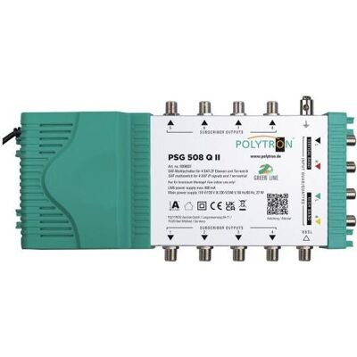 Polytron Kaskaden-Multischalter PSG 508 QII 5/8,terr. aktiv,22 kHz,inkl.Netzteil (Multischalter), SAT Zubehör Polytron Kaskaden-Multischalter PSG 508 QII 5/8,terr. aktiv,22 kHz,inkl.Netzteil (Multischalter), SAT Zubehör