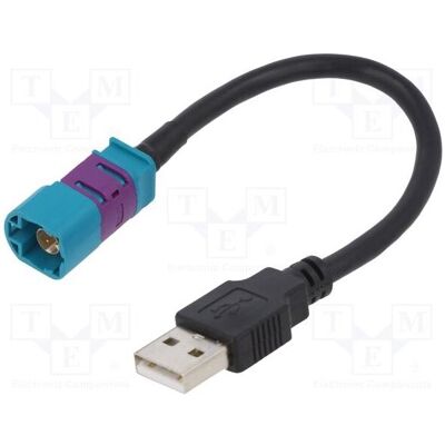 4CarMedia Kabel 0,18m Fakra HSD-Buchse,USB A-Stecker gerade (Antennenkabel), Antennenkabel 4CarMedia Kabel 0,18m Fakra HSD-Buchse,USB A-Stecker gerade (Antennenkabel), Antennenkabel