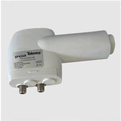Televes Speisesystem SP 42 AR DIGITAL 3 Grad TWIN Feedaufnahme 23/40mm (Twin LNB, 23mm, 40mm), LNB Televes Speisesystem SP 42 AR DIGITAL 3 Grad TWIN Feedaufnahme 23/40mm (Twin LNB, 23mm, 40mm), LNB