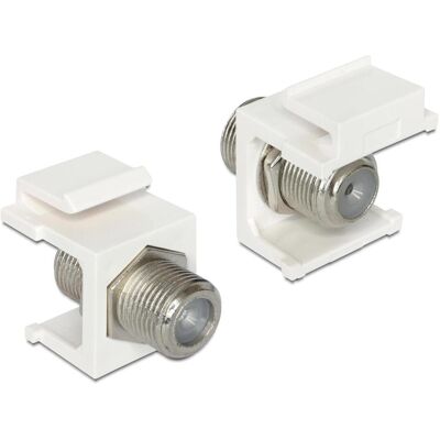 Delock Keystone Jack: F-Buchse (Stecker und Verbinder), Antennenkabel Delock Keystone Jack: F-Buchse (Stecker und Verbinder), Antennenkabel