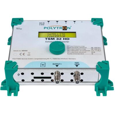 Polytron TSM 32 HD SAT-Konverter, SAT Einkabel-Lösung Multischalter, 4 Eingänge umgesetzt in bis zu (Einkabellösung), SAT Zubehör, Grau Polytron TSM 32 HD SAT-Konverter, SAT Einkabel-Lösung Multischalter, 4 Eingänge umgesetzt in bis zu (Einkabellösung), SAT Zubehör, Grau