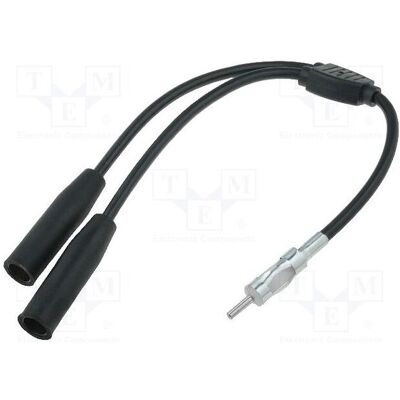 4CarMedia Kabel 0,23m DIN-Buchse x2,DIN-Stecker gerade, Antennenkabel 4CarMedia Kabel 0,23m DIN-Buchse x2,DIN-Stecker gerade, Antennenkabel