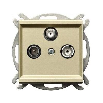 Ospel GPA-RS/m/39 (Antennendose), SAT Zubehör, Gold Ospel GPA-RS/m/39 (Antennendose), SAT Zubehör, Gold