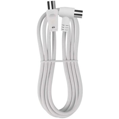 EMOS S30110 - Antennen-Koaxialkabel - 90° 1,25m EMOS S30110 - Antennen-Koaxialkabel - 90° 1,25m