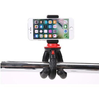 Fotopro UFO Mini schwarz/rot Stativ mit Telefon & GoPro Halterung (Metall), Stativ, Schwarz, Rot Fotopro UFO Mini schwarz/rot Stativ mit Telefon & GoPro Halterung (Metall), Stativ, Schwarz, Rot