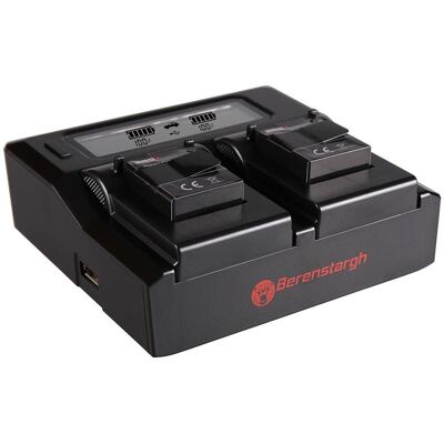 Berenstargh Dual LCD USB Ladegerät f. GoPro AHDBT-301 AHDBT-302 Hero 3 Hero 3+, Action Cam Zubehör, Schwarz Berenstargh Dual LCD USB Ladegerät f. GoPro AHDBT-301 AHDBT-302 Hero 3 Hero 3+, Action Cam Zubehör, Schwarz