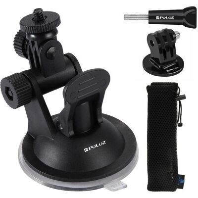 Puluz Glass car holder for GOPRO Hero, DJI Osmo Action PU51, Action Cam Zubehör, Schwarz Puluz Glass car holder for GOPRO Hero, DJI Osmo Action PU51, Action Cam Zubehör, Schwarz
