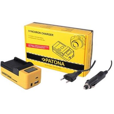Patona Synchron USB Ladegerät GoPro Hero 4, Action Cam Zubehör, Schwarz, Gelb Patona Synchron USB Ladegerät GoPro Hero 4, Action Cam Zubehör, Schwarz, Gelb