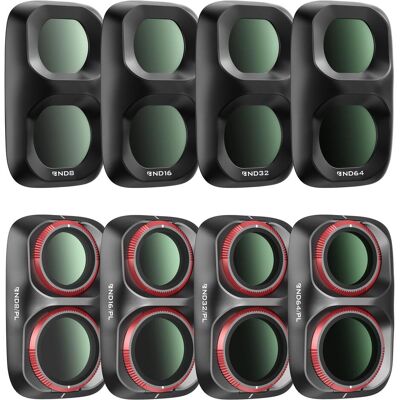Freewell Osmo Pocket 4p Filters - All DAY-8pack - Black, Action Cam Zubehör, Schwarz Freewell Osmo Pocket 4p Filters - All DAY-8pack - Black, Action Cam Zubehör, Schwarz