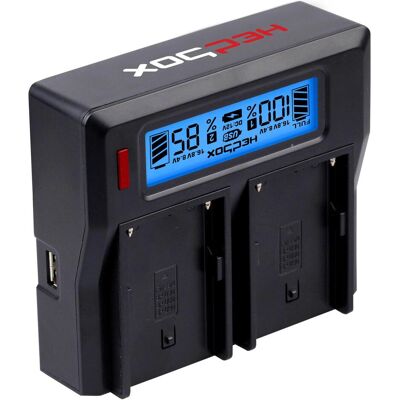 Hedbox RP-DC50 (Kamera Akku Ladegerät), Kamera Stromversorgung, Schwarz Hedbox RP-DC50 (Kamera Akku Ladegerät), Kamera Stromversorgung, Schwarz