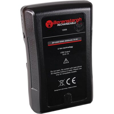 Berenstargh Akku f. Sony BP-95W (Kamera Akku), Kamera Stromversorgung, Schwarz Berenstargh Akku f. Sony BP-95W (Kamera Akku), Kamera Stromversorgung, Schwarz