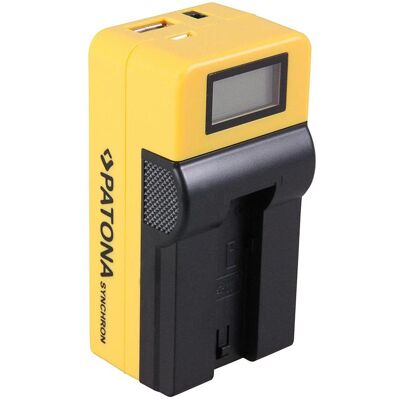 Patona Synchron USB Ladegerät f. Konica Minolta CSNP700 mit LCD-Display (Kamera Akku Ladegerät), Kamera Stromversorgung, Schwarz Patona Synchron USB Ladegerät f. Konica Minolta CSNP700 mit LCD-Display (Kamera Akku Ladegerät), Kamera Stromversorgung, Schwarz