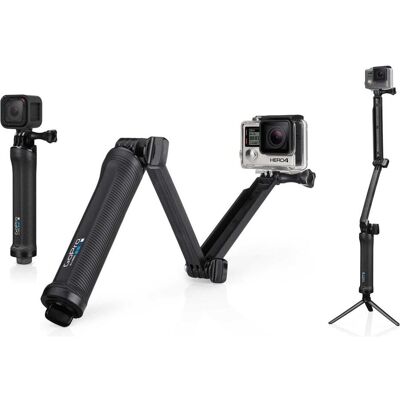 GoPro 3-Wege-Griff-Arm-Stativ (AFAEM-001-EA-AST), Action Cam Zubehör, Schwarz GoPro 3-Wege-Griff-Arm-Stativ (AFAEM-001-EA-AST), Action Cam Zubehör, Schwarz