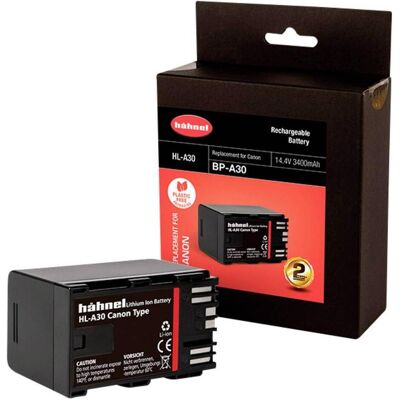 Hähnel HL-A30 Kamera-Akku ersetzt Original-Akku (Kamera) BP-A30 14.4 V 3400 mAh (Kamera Akku), Kamera Stromversorgung, Schwarz Hähnel HL-A30 Kamera-Akku ersetzt Original-Akku (Kamera) BP-A30 14.4 V 3400 mAh (Kamera Akku), Kamera Stromversorgung, Schwarz