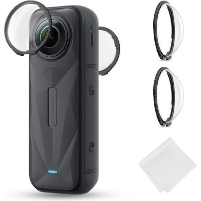 K&F Concept 2x Szkło Ochronne Osłona Na Obiektyw Do Insta360 X5 Szkło Hartowane H9 K&f / Kf31.185, Action Cam Zubehör, Transparent K&F Concept 2x Szkło Ochronne Osłona Na Obiektyw Do Insta360 X5 Szkło Hartowane H9 K&f / Kf31.185, Action Cam Zubehör, Transparent
