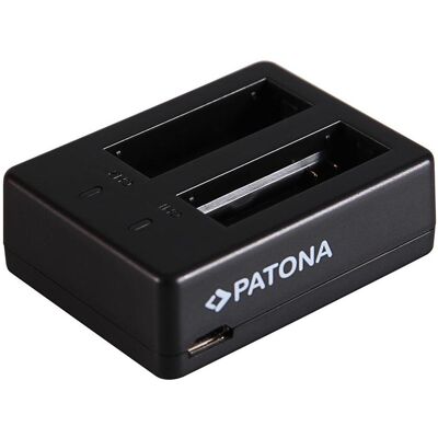 Patona Dual Schnell-Ladegerät f. SJCAM SJ6 Legend Black SJ6000 inkl. Micro-USB Kabel (Kamera Akku Ladegerät), Kamera Stromversorgung, Schwarz Patona Dual Schnell-Ladegerät f. SJCAM SJ6 Legend Black SJ6000 inkl. Micro-USB Kabel (Kamera Akku Ladegerät), Kamera Stromversorgung, Schwarz