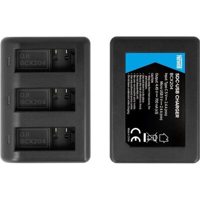 Newell SDC-USB Three-Channel Charger For BCX204 Batteries For Osmo Action (Kamera Akku Ladegerät), Kamera Stromversorgung, Schwarz Newell SDC-USB Three-Channel Charger For BCX204 Batteries For Osmo Action (Kamera Akku Ladegerät), Kamera Stromversorgung, Schwarz