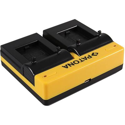 Patona Dual Ladegerät f. GoPro AHDBT-301 AHDBT-302 Hero 3 Hero 3+ inkl. Micro-USB Kabel, Action Cam Zubehör, Schwarz Patona Dual Ladegerät f. GoPro AHDBT-301 AHDBT-302 Hero 3 Hero 3+ inkl. Micro-USB Kabel, Action Cam Zubehör, Schwarz