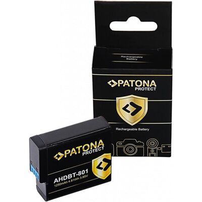 Patona Batteries Replacement Accu, Action Cam Zubehör, Schwarz Patona Batteries Replacement Accu, Action Cam Zubehör, Schwarz