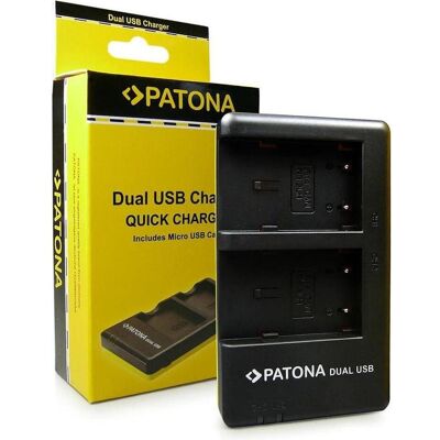 Patona Dual Ladegerät NB-2L (Kamera Akku Ladegerät), Kamera Stromversorgung, Gelb, Schwarz Patona Dual Ladegerät NB-2L (Kamera Akku Ladegerät), Kamera Stromversorgung, Gelb, Schwarz
