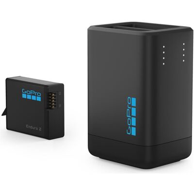 GoPro Dual Charger + Enduro 2 (Mission1/H13), Action Cam Zubehör, Schwarz GoPro Dual Charger + Enduro 2 (Mission1/H13), Action Cam Zubehör, Schwarz