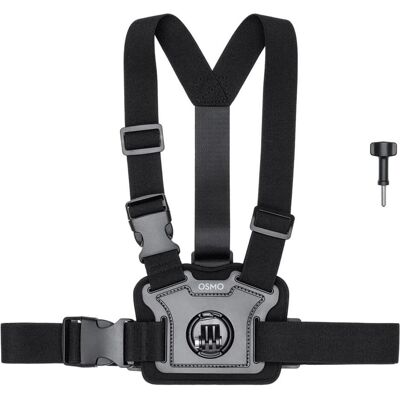 DJI Osmo Action 3 Brustgurthalterung, Action Cam Zubehör, Schwarz DJI Osmo Action 3 Brustgurthalterung, Action Cam Zubehör, Schwarz