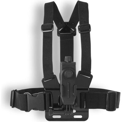 Hama Brustgurt für Action Cams und Handys, verstellbare Halterung, ultraleicht, Action Cam Zubehör, Schwarz Hama Brustgurt für Action Cams und Handys, verstellbare Halterung, ultraleicht, Action Cam Zubehör, Schwarz