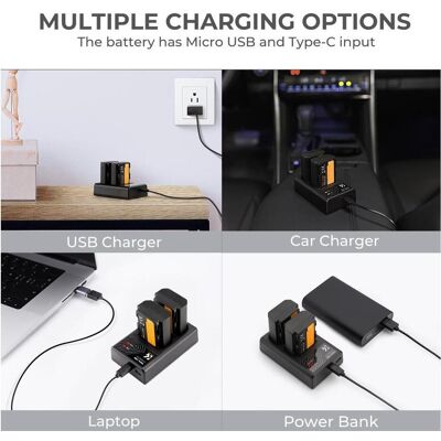 K&F Concept FZ100 2280mAh Digital Camera Dual Battery with LED Dual Channel Charger, for Sony Camera (Kamera Akku), Kamera Stromversorgung, Schwarz K&F Concept FZ100 2280mAh Digital Camera Dual Battery with LED Dual Channel Charger, for Sony Camera (Kamera Akku), Kamera Stromversorgung, Schwarz