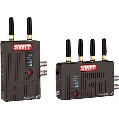 Swit ELECTRONICS SDI/HDMI 150m Wireless FHD Video Transmission System 1:1 (FLOW500), Digitalkamera Zubehör, Schwarz Swit ELECTRONICS SDI/HDMI 150m Wireless FHD Video Transmission System 1:1 (FLOW500), Digitalkamera Zubehör, Schwarz