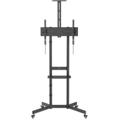 Manhattan TV-Ständer auf Rollen für 37 bis 70 Zoll, neigbar und höhenverstellbar (70 kg, 37" - 70"), TV Ständer, Schwarz Manhattan TV-Ständer auf Rollen für 37 bis 70 Zoll, neigbar und höhenverstellbar (70 kg, 37" - 70"), TV Ständer, Schwarz