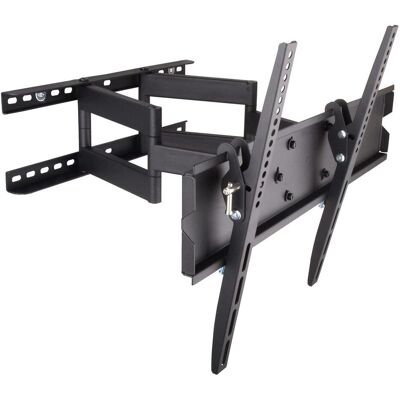 Techly Wall Bracket Full Motion (Wand, 70 kg, 23" - 55"), TV Wandhalterung, Schwarz Techly Wall Bracket Full Motion (Wand, 70 kg, 23" - 55"), TV Wandhalterung, Schwarz