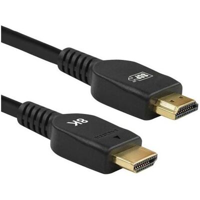 SCP 992-UHS-2M Ultra High Speed HDMI - HDMI Max 7680x4320 60Hz 4:4:4 Sort 2m (2 m), Videokabel, Schwarz SCP 992-UHS-2M Ultra High Speed HDMI - HDMI Max 7680x4320 60Hz 4:4:4 Sort 2m (2 m), Videokabel, Schwarz