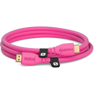 RØDE HDMI-1.5 Pink (1.50 m), Videokabel, Pink RØDE HDMI-1.5 Pink (1.50 m), Videokabel, Pink