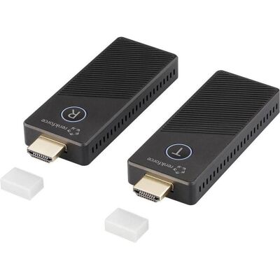 Renkforce RF-HDMID-500 HDMI-Funkübertragung (Set) 30 m 5.8 GHz 3840 x 2160 Pixel (30 m, HDCP), Wireless Transmitter, Schwarz Renkforce RF-HDMID-500 HDMI-Funkübertragung (Set) 30 m 5.8 GHz 3840 x 2160 Pixel (30 m, HDCP), Wireless Transmitter, Schwarz